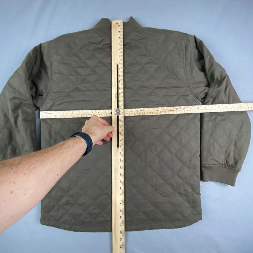 BYLT Premium Jacket Bomber Hi-Lo Reversible brown Gray Quilted Full Zip XL - Picture 9 of 15
